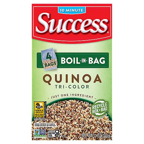 Success Boil-in-Bag Tri-Color Quinoa, 4 count, 12 oz