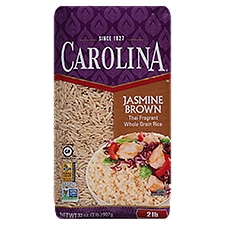 Carolina Jasmine Brown Thai Fragrant Whole Grain Rice, 32 oz