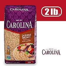 Carolina Whole Grain Jasmine Brown Rice, Gluten-Free, 2 lb, 32 Ounce