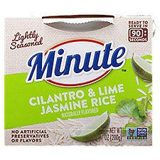 Minute Jasmine Rice, Cilantro & Lime, 7 Ounce