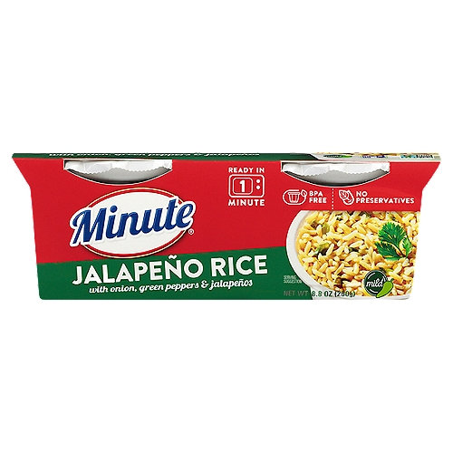 Minute Ready to Serve Mild Jalapeno Rice Cups, 8.8 oz
