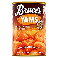 Bruce's Yams Cut in Syrup, Sweet Potatoes, 40 Ounce
