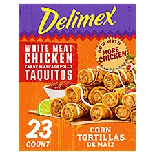 Delimex White Meat Chicken Taquitos, 23 count, 23 oz