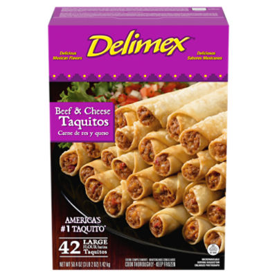Delimex Beef & Cheese Taquitos, 42 count, 50.4 oz