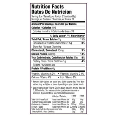 Delimex Beef Taquitos Nutrition Facts | Besto Blog