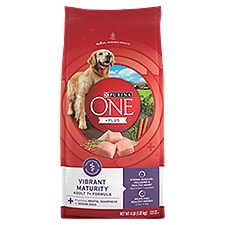 Purina ONE SmartBlend Vibrant Maturity Formula Dog Food, Adult 7+, 4 lb