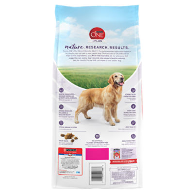 Purina ONE Plus Vibrant Maturity Adult Food for Dogs Age 7 4