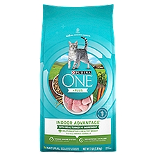 Purina ONE Natural, Low Fat, Weight Control, Indoor Dry Cat Food, +Plus Indoor Advantage - 7 lb. Bag