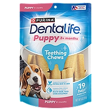 Purina Dentalife Teething Chews Puppy Trats, 6 oz, 3+ months