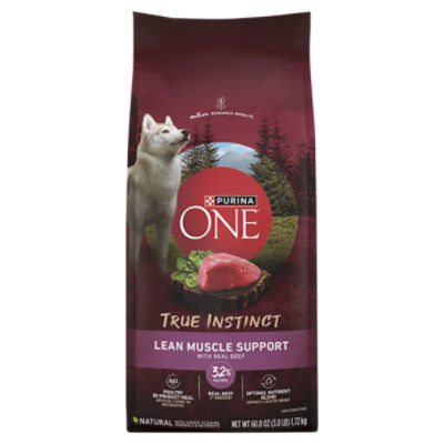 Purina One True Instinct Lean Muscle Support With Real Beef Natural High Protein Dog Food