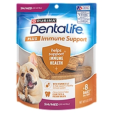 Purina Dentalife Plus Immune Support Dog Treats, Sm/Med (20-40 lbs), 6 oz