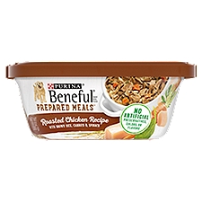 Purina Beneful High Protein Wet Dog Food, Prepared Meals Roasted Chicken Recipe - 10 oz. Tub