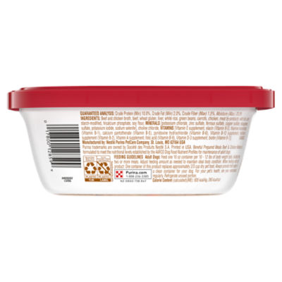 Purina Beneful High Protein Wet Dog Food Prepared Meals Beef