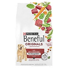 Purina Beneful Originals with Farm-Raised Beef Natural Food for Adult Dogs, 56 oz, 3.5 lb