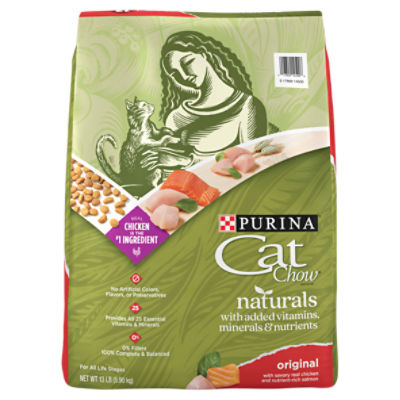 Purina Cat Chow Naturals Original Cat Food, 13 lb, 13 Pound