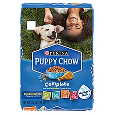Purina Puppy Chow Complete with Real Farm-Raised Chicken & Rice Puppy Food, 16.5 lb