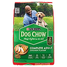 Purina Dog Chow Complete Adult Dry Dog Food Kibble With Chicken Flavor - 18.5 lb. Bag