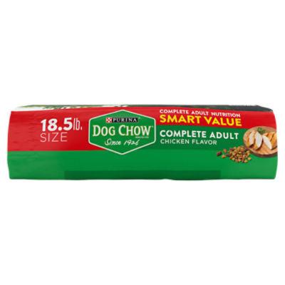 Dog Chow Dog Food, Complete Adult, with Real Chicken - 18.5 lb