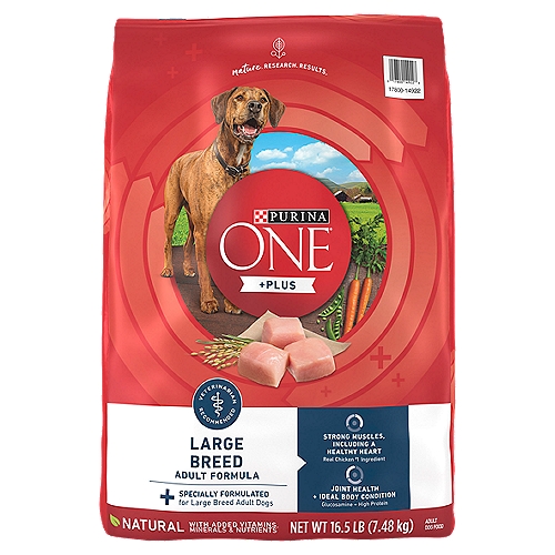 Purina ONE Plus Large Breed Adult Dog Food Dry Formula - 16.5 lb. Bag