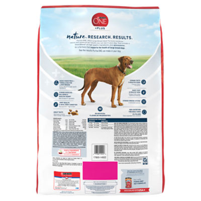 Purina ONE Plus Large Breed Adult Dog Food Dry Formula 16.5 lb