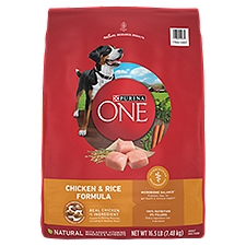 Purina ONE SmartBlend Natural Dry Chicken & Rice Formula, Dog Food, 264 Ounce