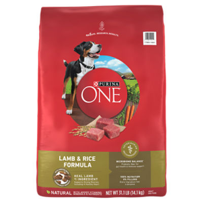 Purina ONE Dry Dog Food Lamb and Rice Formula - 31.1 lb. Bag