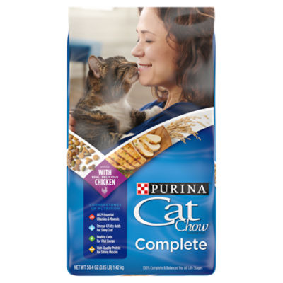 Purina Cat Chow High Protein Dry Cat Food Complete 3.15 lb. Bag