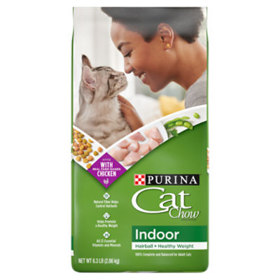 Purina Cat Chow Indoor Hairball + Healthy Weight Cat Food, 6.3 lb, 6.3 Pound