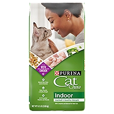 Purina Cat Chow Indoor Hairball + Healthy Weight Cat Food, 6.3 lb