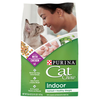 Purina Cat Chow Indoor Hairball + Healthy Weight Cat Food, 50.4 oz