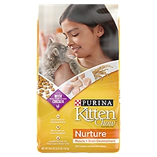 Purina Kitten Chow Nurture Muscle + Brain Development Kitten Food, 50.4 oz