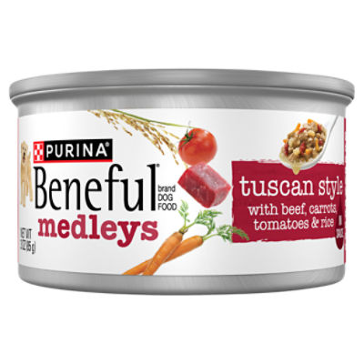 Purina Beneful Wet Dog Food, Medleys Tuscan Style With Beef in Sauce   - 3 oz. Can