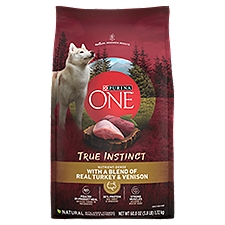 Purina ONE SmartBlend True Instinct with a Blend of Real Turkey & Venison Adult Dog Food, 60.8 oz