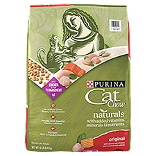 Purina Cat Chow Naturals With Added Vitamins, Minerals and Nutrients Dry Cat Food - 18 lb. Bag
