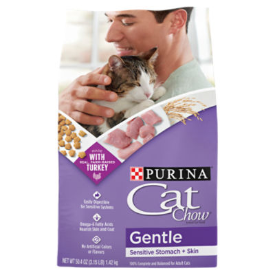 Purina Cat Chow Gentle Sensitive Stomach Skin Cat Food 50.4 oz