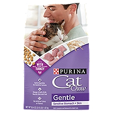 Purina Cat Chow Gentle Sensitive Stomach + Skin Kitten Food, 50.4 oz