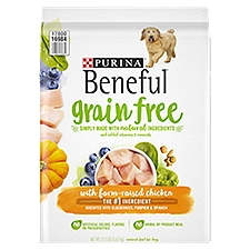 Beneful Grain Free with Farm-Raised Chicken, Natural Food for Dogs, 12.5 Pound