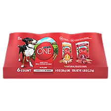 Purina ONE Tender Cuts in Gravy Wet Dog Food Variety Pack - (6) 13 oz. Cans