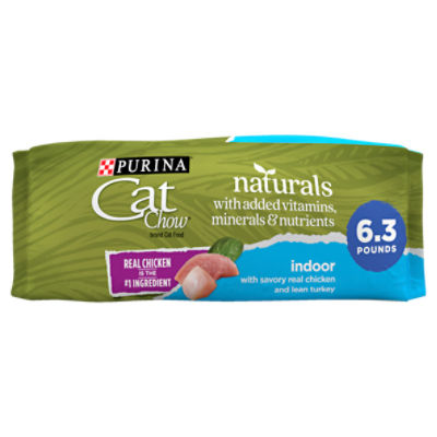 Purina Cat Chow Naturals Indoor Adult Cat Food with Savory Real