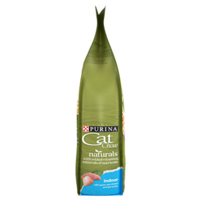 Purina cat chow naturals indoor with real sale chicken & turkey adult dry cat food