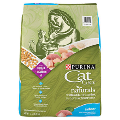 Purina Cat Chow Naturals Indoor Cat Food, 13 lb