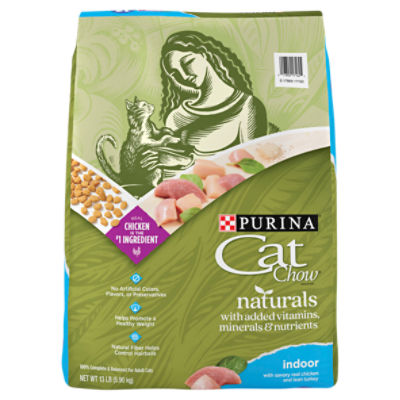 Purina Cat Chow Naturals Indoor Cat Food, 13 lb Price Rite