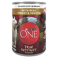 Purina ONE High Protein Wet Dog Food True Instinct Gravy With Turkey and Venison - 13 oz. Can