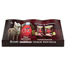 Purina ONE True Instinct Tender Cuts in Gravy High Protein Wet Dog Food Variety Pack - (6)13oz. Cans