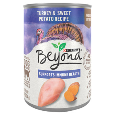 Purina Beyond Grain Free Turkey & Sweet Potato Recipe Ground Entrée ...