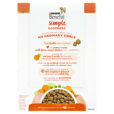 Purina Beneful Simple Goodness with Farm Raised Chicken Premium