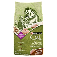 Purina Cat Chow Naturals Dry Cat Food Grain Free with Real Chicken, 50.4 Ounce