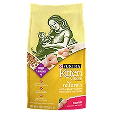 Purina Kitten Chow Natural, High Protein Dry Kitten Food, Naturals Chicken - 3.15 lb. Bag