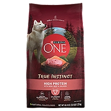 Purina ONE True Instinct High Protein with Real Beef and Salmon Adult Dog Food, 60.8 oz