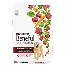 Purina Beneful Originals with Farm-Raised Beef Food for Adult Dogs, 14 lb, 14 Pound